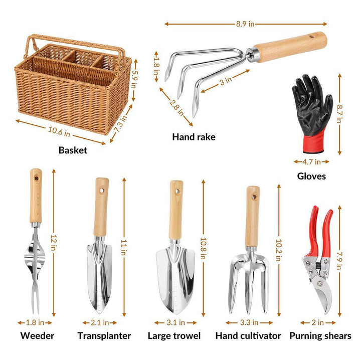 8-Piece Garden Tool Set