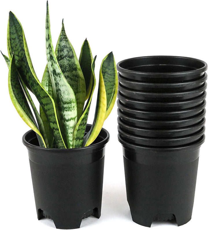 Wholesale Bulk Nursery Pot 4.5 Inch Black Plastic Planters 30-Pack 0.35 Gallon Pots for Outdoor Indoor Plants Gardening Flower with Drainage Holes