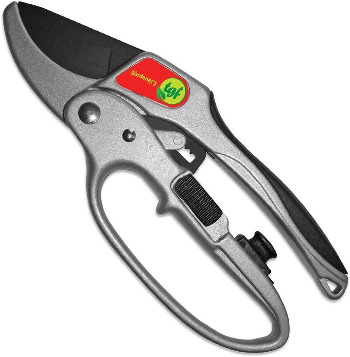 Ratchet Pruning Shears Gardening Tool – Anvil Pruner with Assisted Action – Ratc